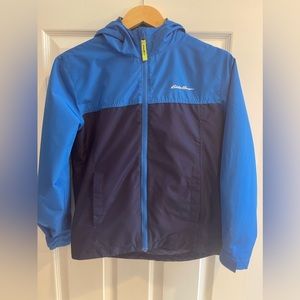 Kids Eddie Bauer “wear two-ways” fleece lined jacket